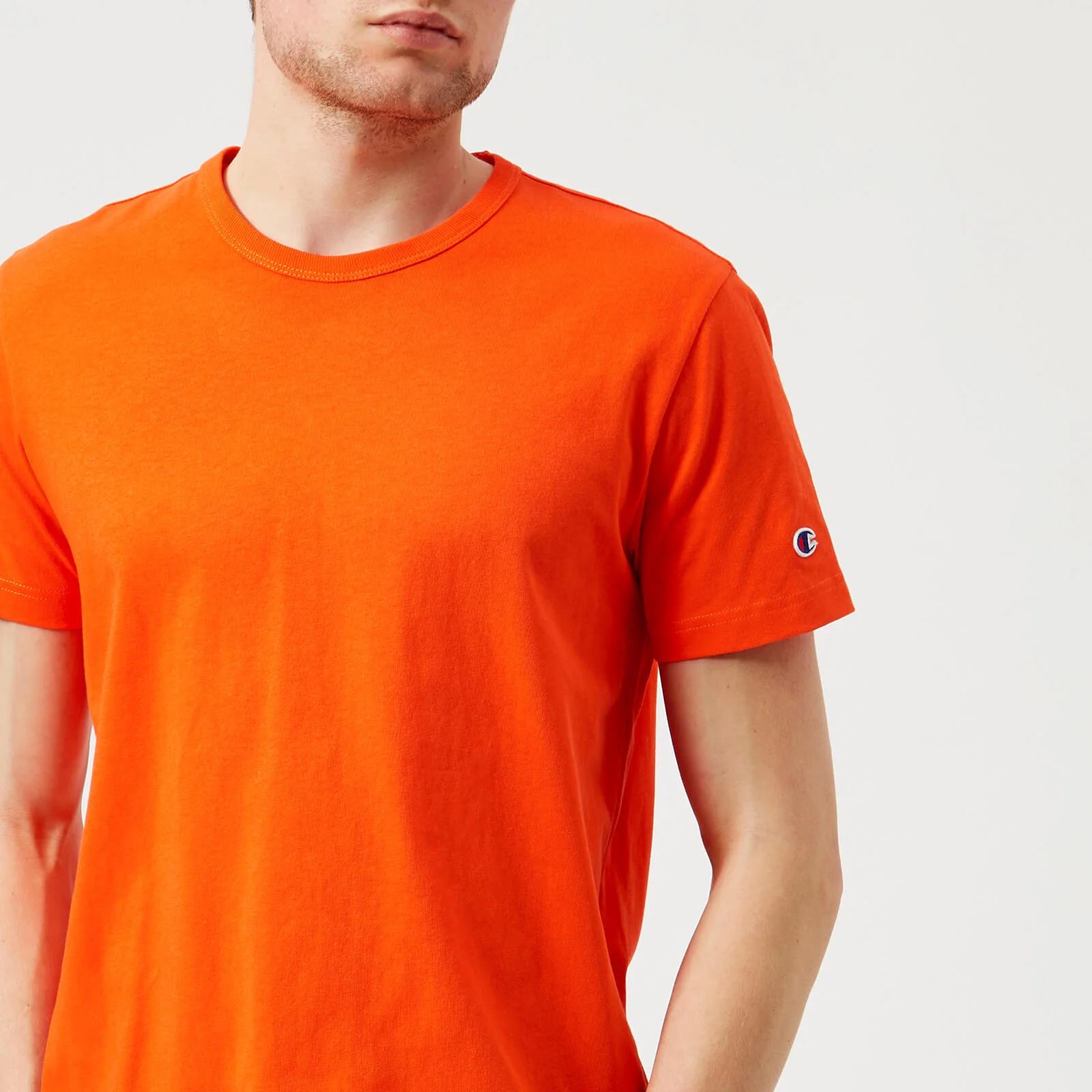 Champion Men's Short Sleeve Logo T-Shirt - Orange Image 1