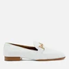 Tod's Women's Quilted Leather T Logo Slippers - White - Image 1