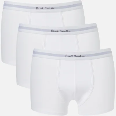 Paul Smith Accessories Men's Three Pack Trunk Boxer Shorts - White
