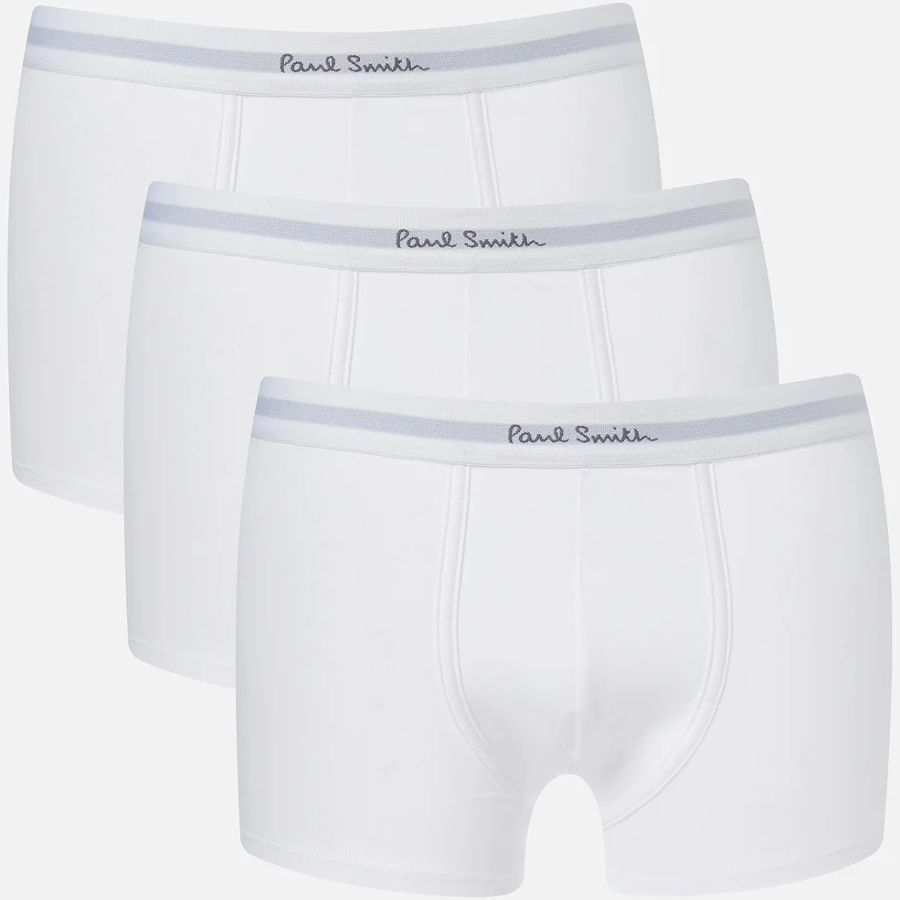 Paul Smith Accessories Men's Three Pack Trunk Boxer Shorts - White Image 1