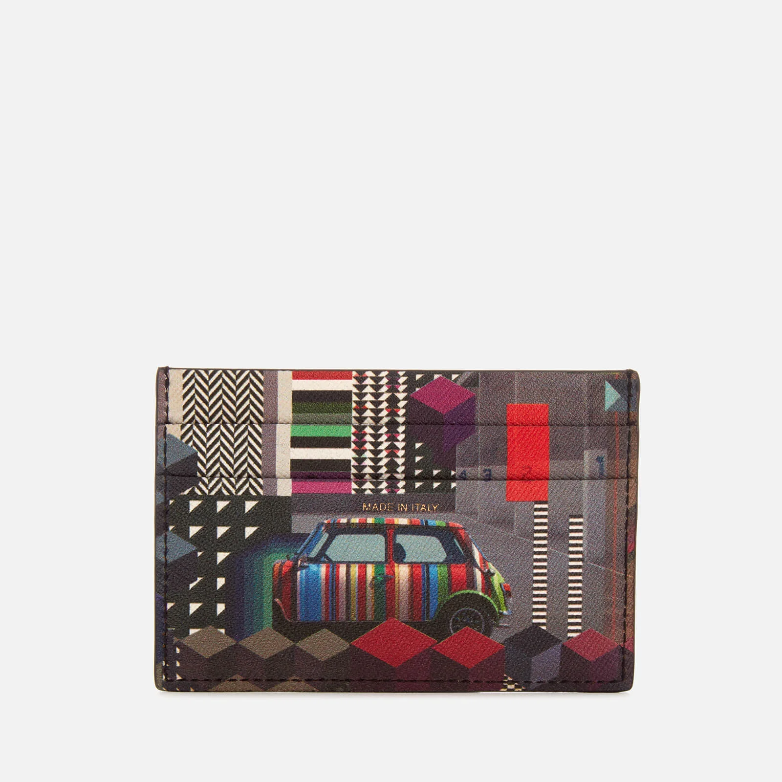 Paul Smith Accessories Men's Mini Print Credit Card Case - Black Image 1