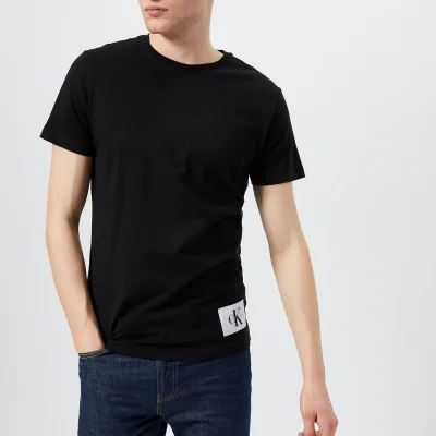 Calvin Klein Jeans Men's Takoda Patch Logo Crew Neck T-Shirt - CK Black