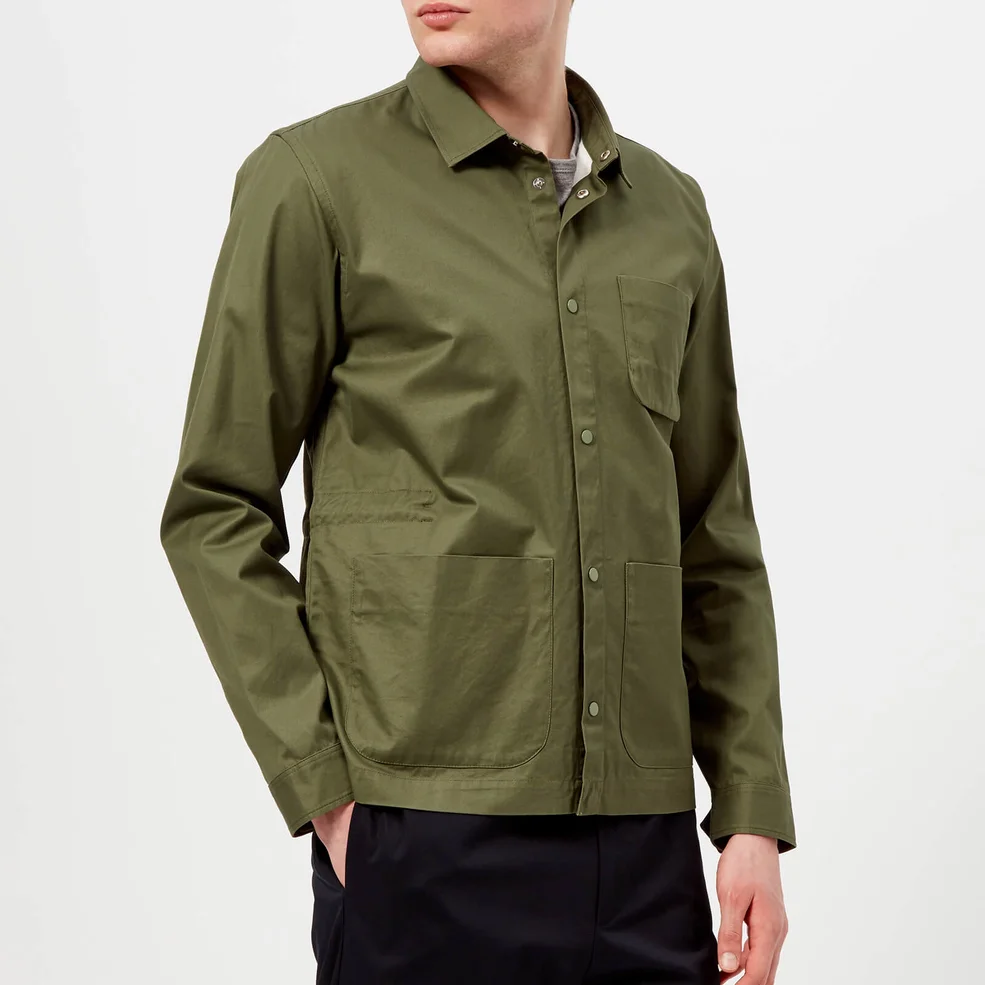 Folk Men's Painters Jacket - Military Green Image 1