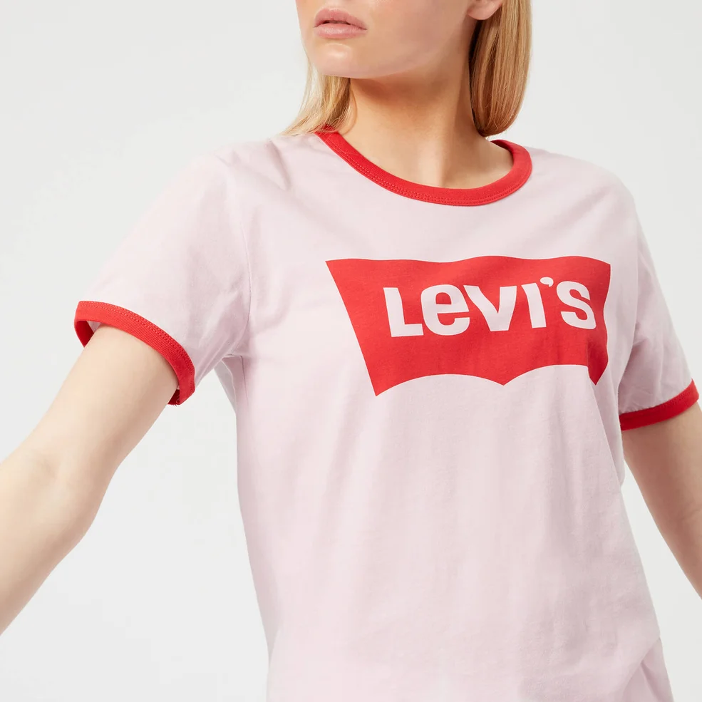Levi's Women's Perfect Ringer T-Shirt - Batwing Light Lilac Image 1