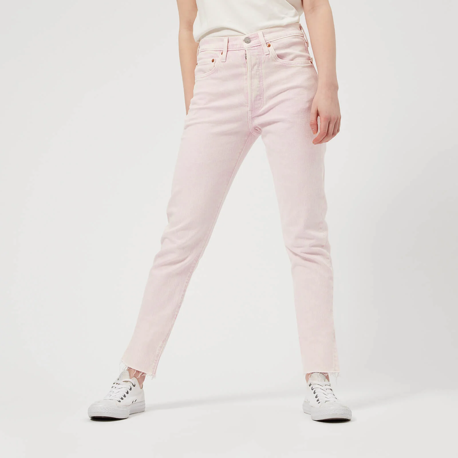 Levi's Women's 501 Skinny Jeans - Acid Light Lilac Image 1