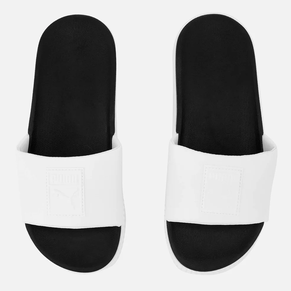 Puma Women's Platform Slide Sandals - White/Black Image 1