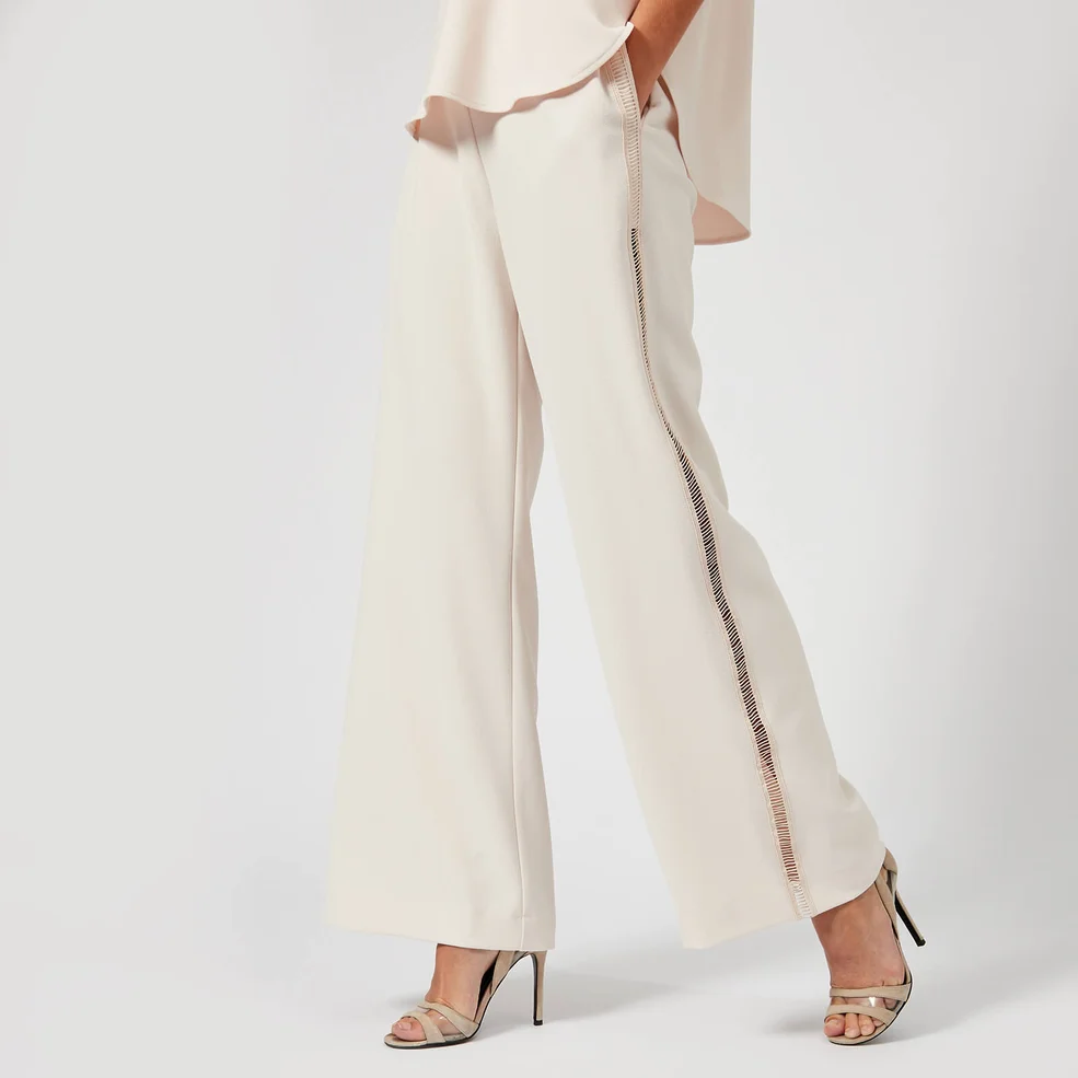 See By Chloé Women's Wide Leg Trousers - Honey/Nude Image 1