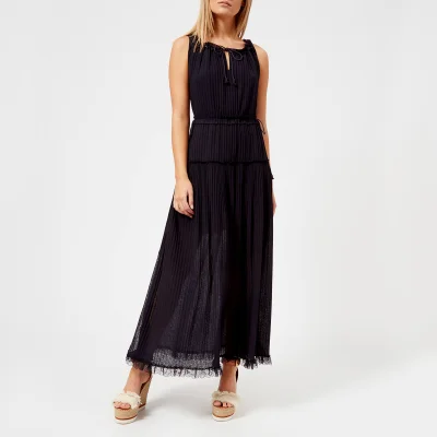 See By Chloé Women's Pleated Maxi Dress - Ink Navy