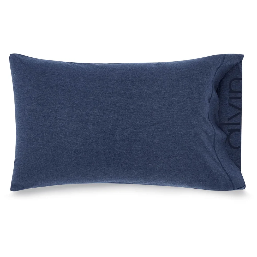 Calvin Klein Standard Pillowcase - Indigo Image 1