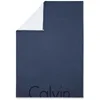 Calvin Klein Cropped Logo Throw - Indigo - 122 x 177cm - Image 1