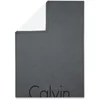Calvin Klein Cropped Logo Throw - Charcoal - 122 x 177cm - Image 1