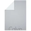 Calvin Klein Cropped Logo Throw - Grey - 122 x 177cm - Image 1