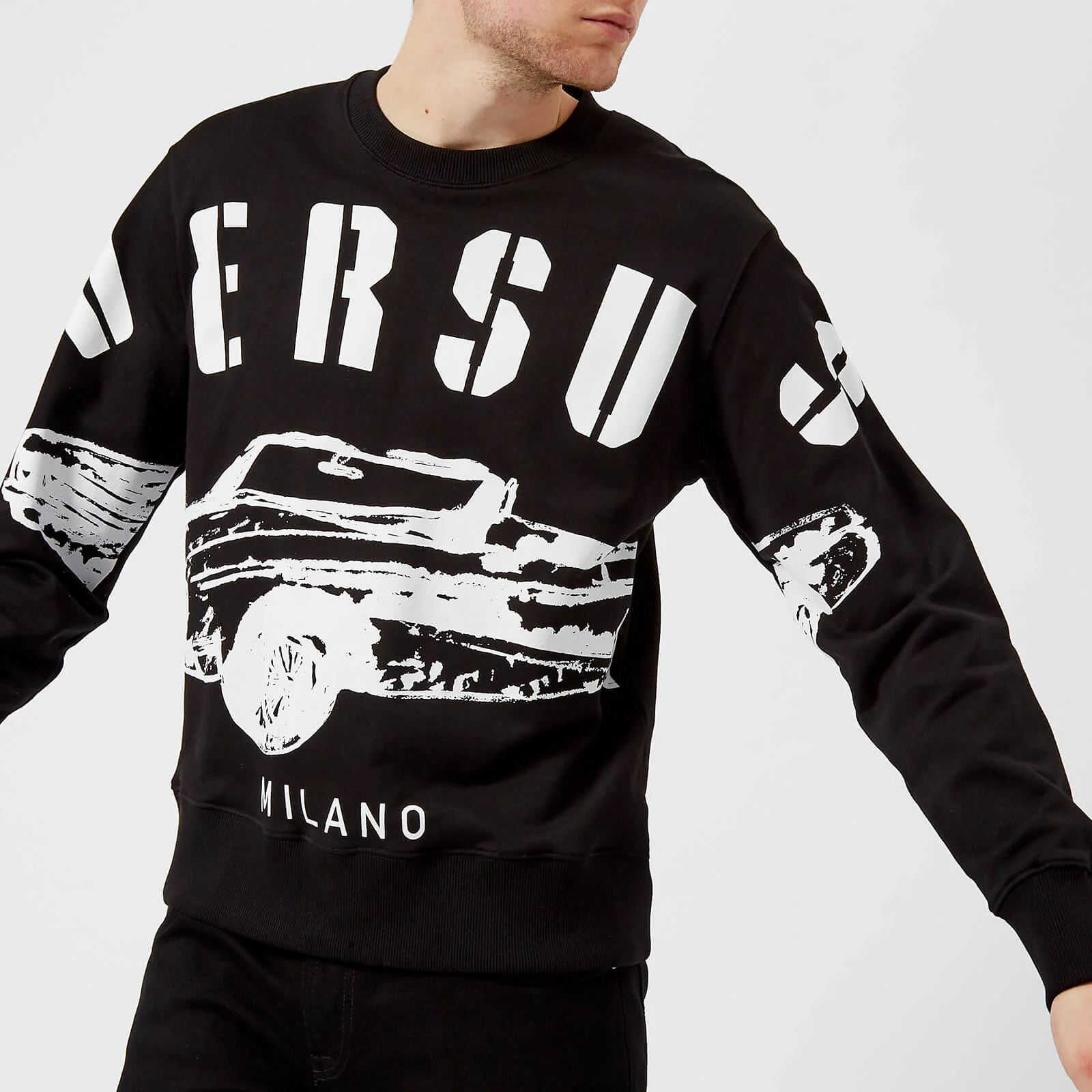 Versus Versace Men's Versus Car Logo Sweatshirt - Black Image 1