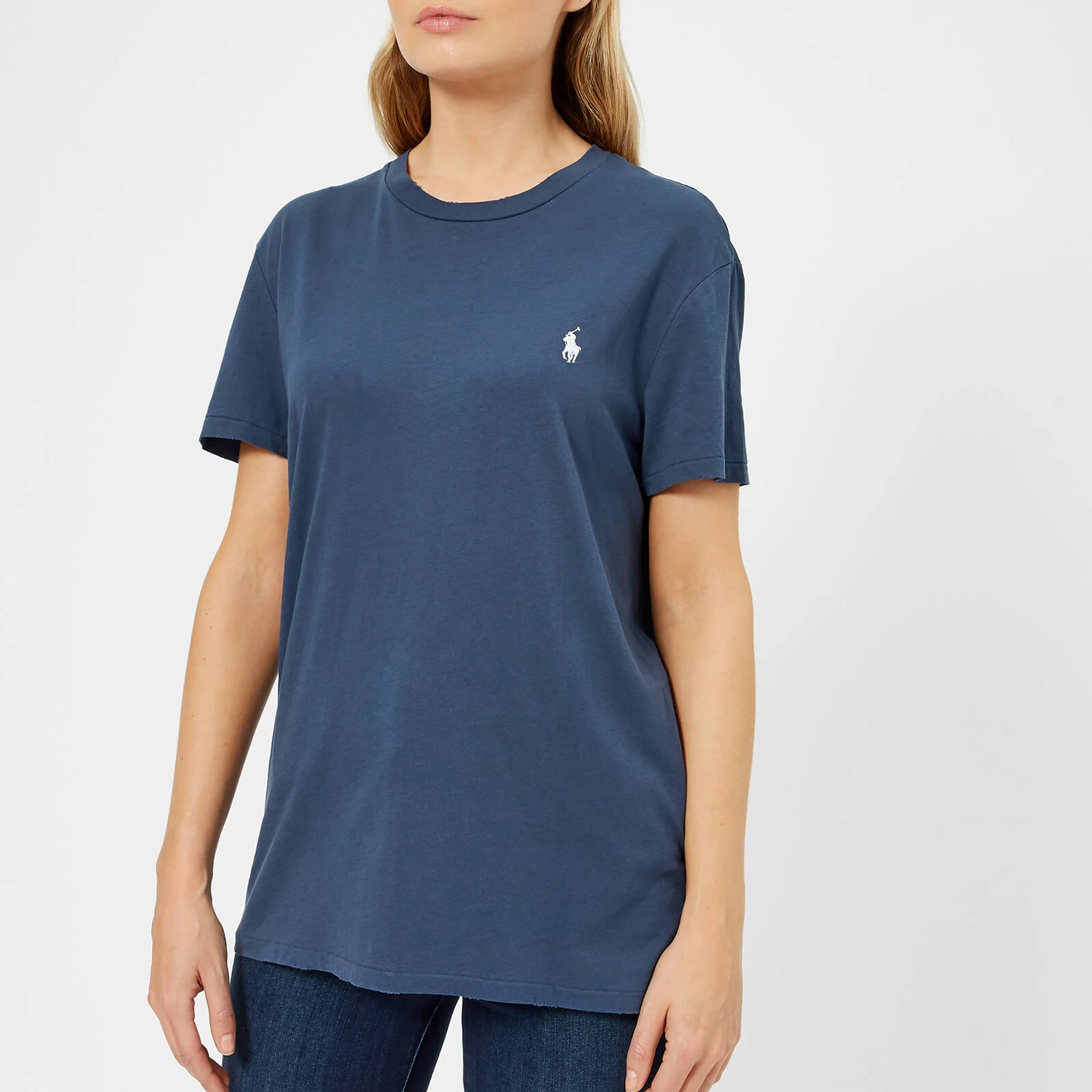 Polo Ralph Lauren Women's Oversized Logo T-Shirt - Rustic Navy Image 1