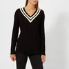 Polo Ralph Lauren Women's Cricket Long Sleeve Sweatshirt - Black/Cream - Image 1