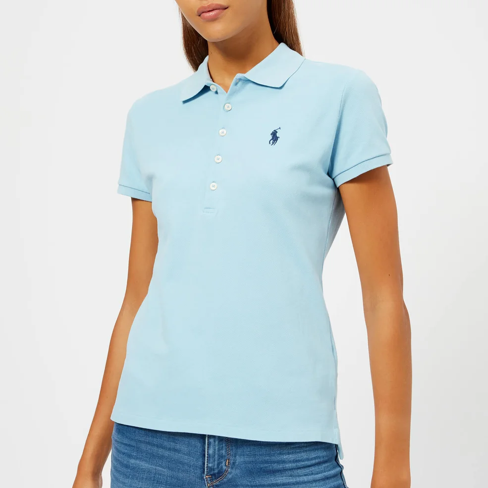 Polo Ralph Lauren Women's Julie Polo Shirt - Light Blue Image 1