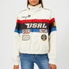 Polo Ralph Lauren Women's Racing Bomber Jacket - White/Blue/Red/Black Multi - Image 1