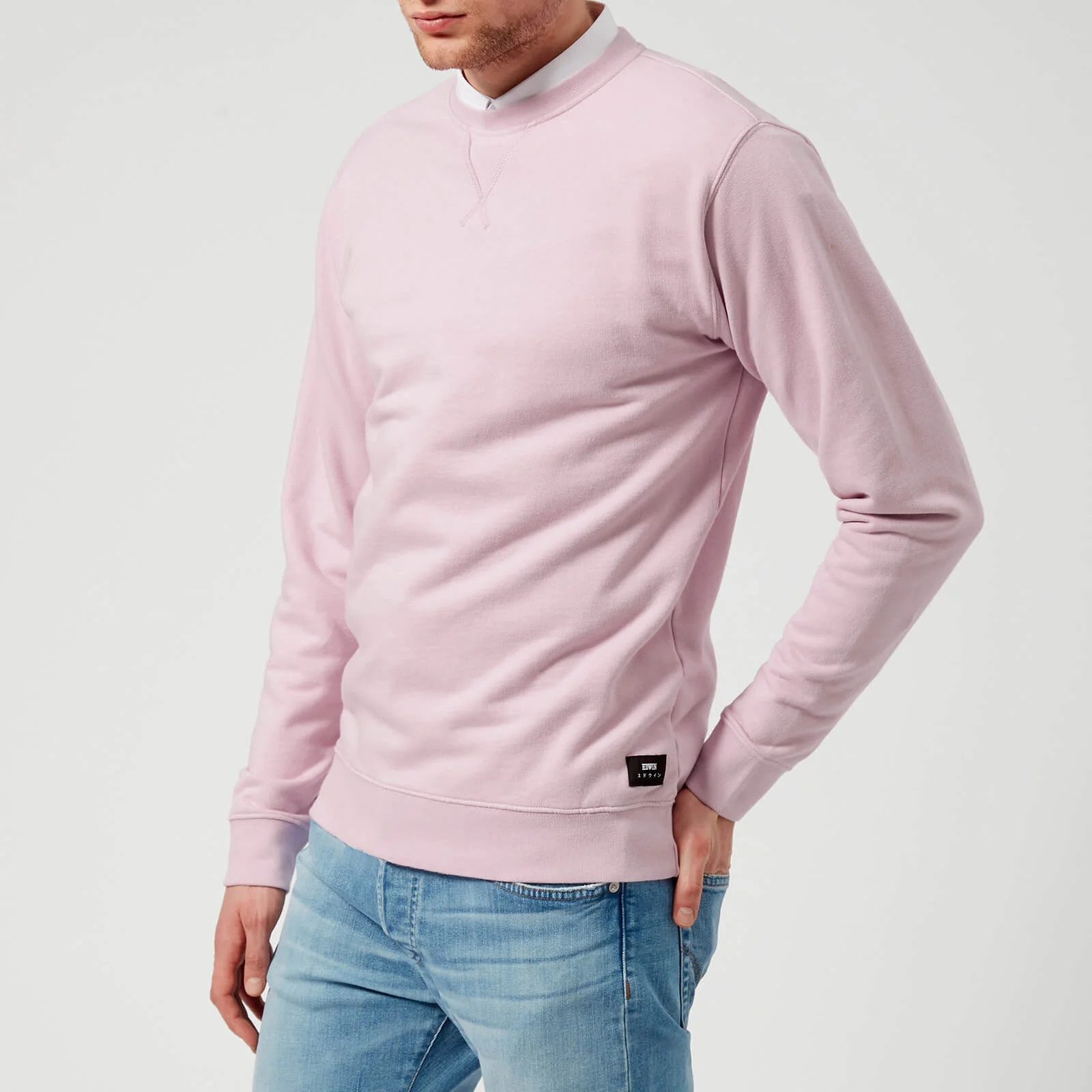 Edwin Men's Classic Crew Sweatshirt - Pink Image 1
