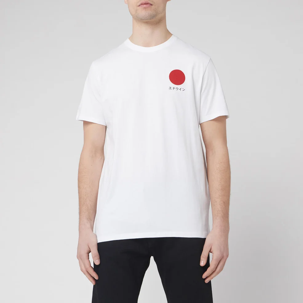 Edwin Men's Japenese Sun T-Shirt - White Image 1