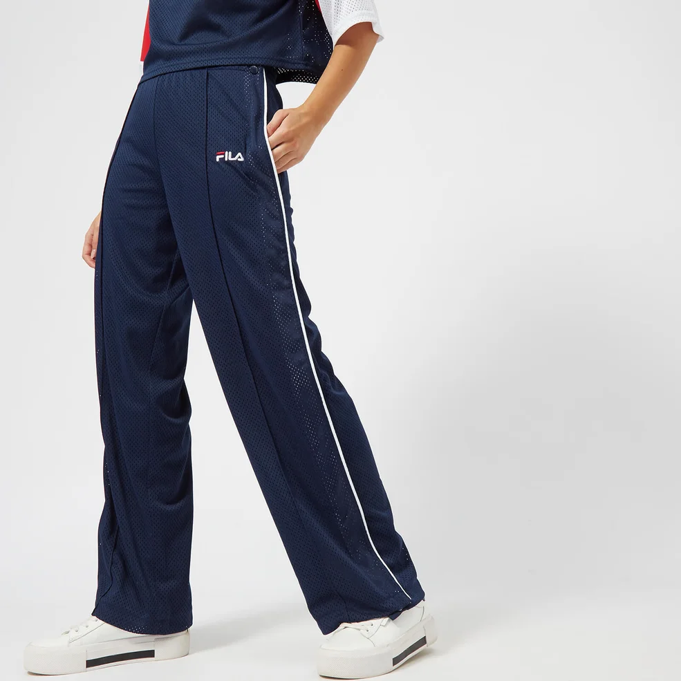 FILA Women's Neka Snap Side Flare Pants - Navy Image 1