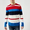Tommy Jeans Men's Multi Stripe Sweatshirt - Racing Red/Multi - Image 1
