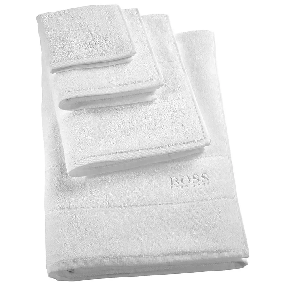 Hugo BOSS Plain Towels - Ice Image 1