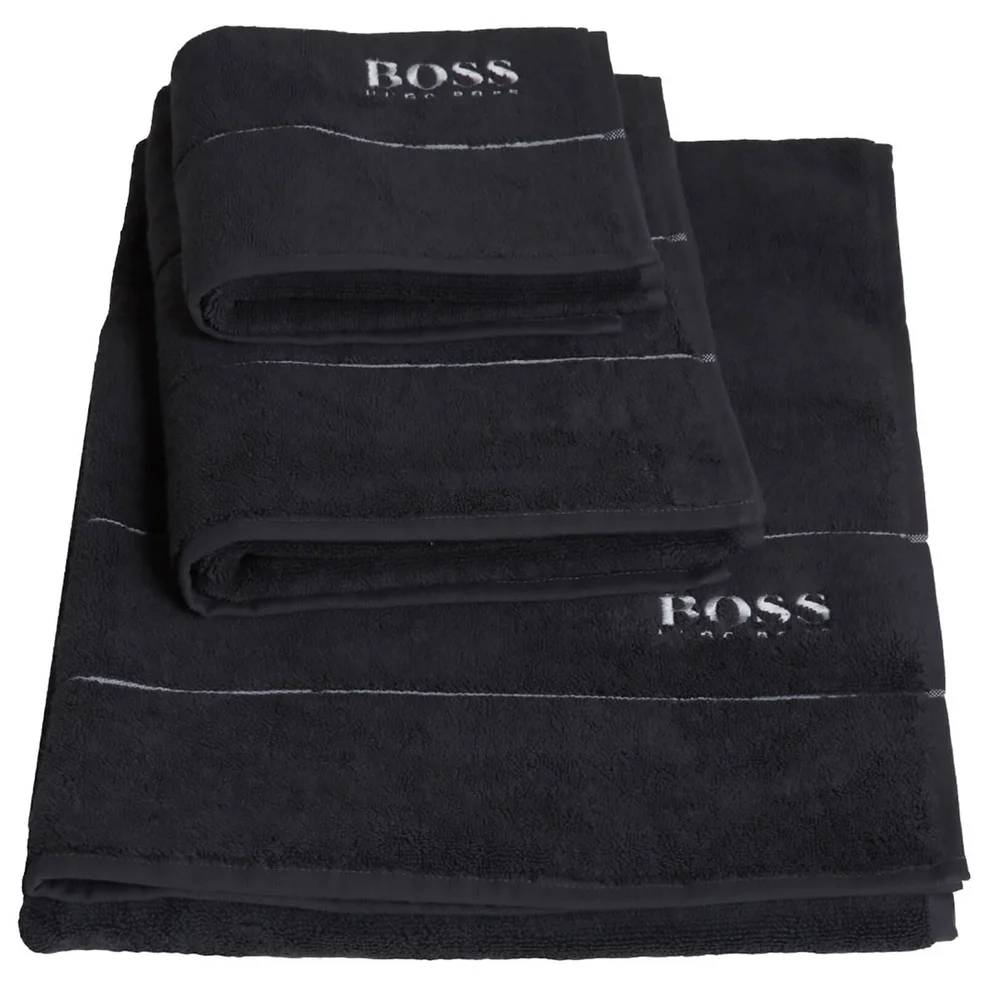 Hugo BOSS Plain Towels - Graphite Image 1