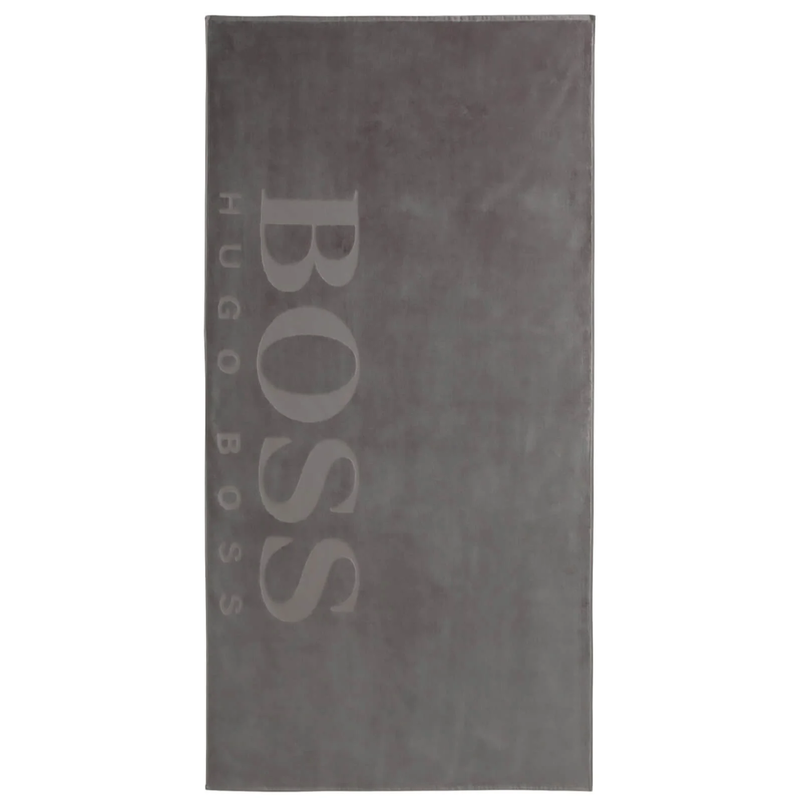 Hugo BOSS Carved Beach Towel - Grey Image 1