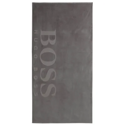 Hugo BOSS Carved Beach Towel - Grey