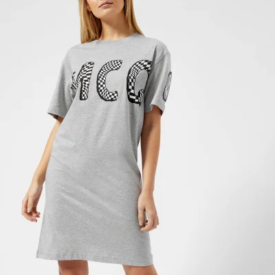 McQ Alexander McQueen Women's Slouchy Logo T-Shirt Dress - Mercury Melange