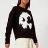 McQ Alexander McQueen Women's Slouch Chester Monster Sweatshirt - Black/White Print - Image 1