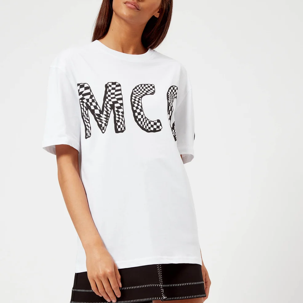 McQ Alexander McQueen Women's Boyfriend Logo T-Shirt - Optic White Image 1