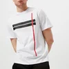 Neil Barrett Men's 2 Stripe Chest Logo T-Shirt - White/Black/Red - Image 1