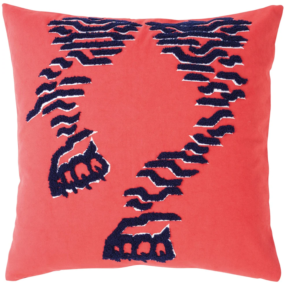 KENZO Tiger Cushion Cover - Red Image 1