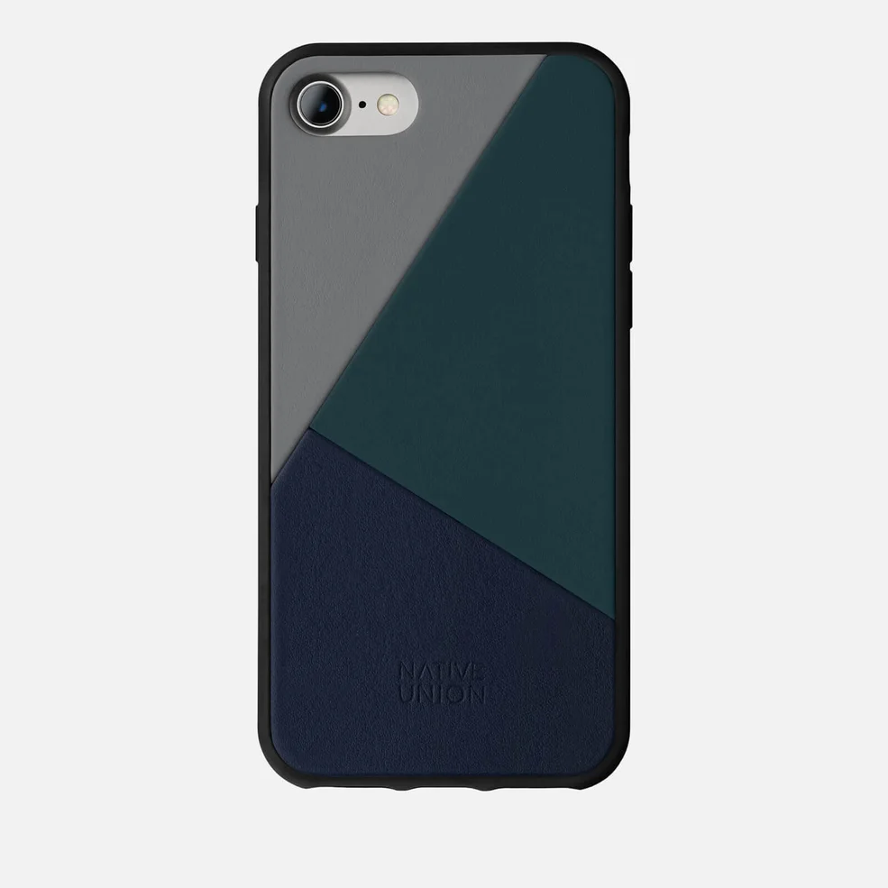 Native Union Clic Marquetry - iPhone 7/8 Case - Petrol Blue Image 1