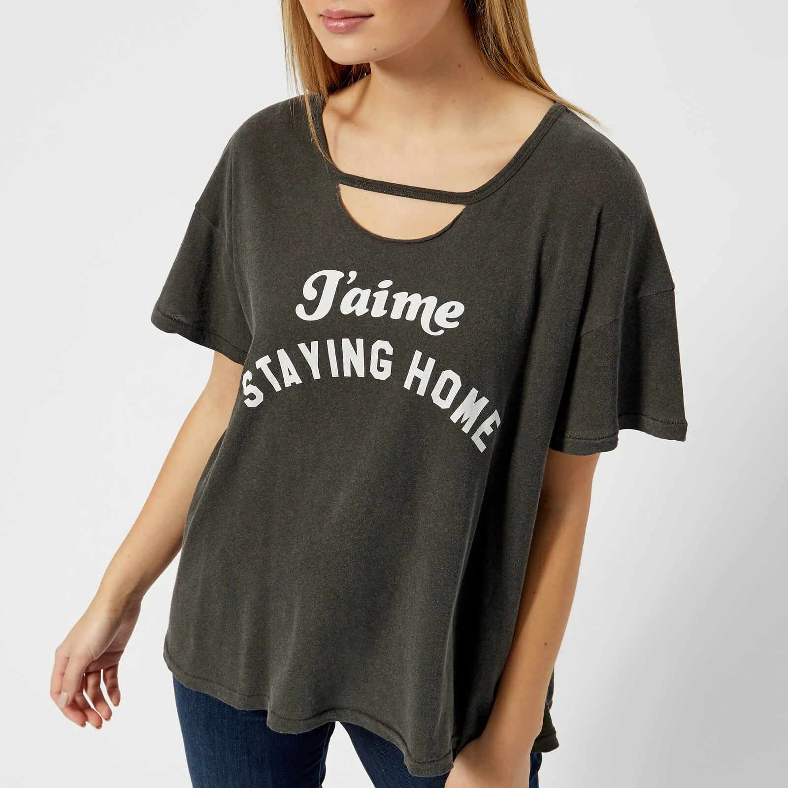 Wildfox Women's Staying Home Short Sleeve T-Shirt - Pigment Black Image 1