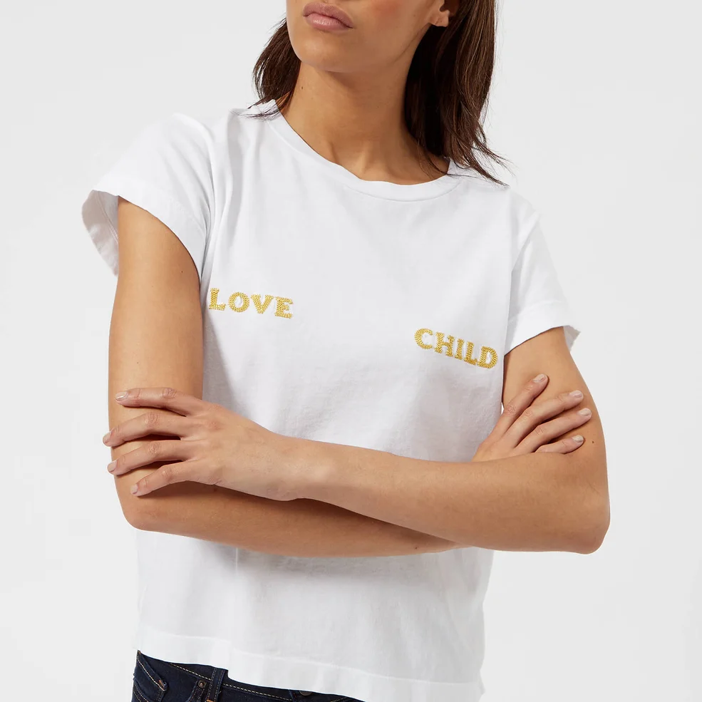 Wildfox Women's Love Child Short Sleeve T-Shirt - White Image 1