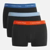 Calvin Klein Men's 3 Pack Trunk Boxer Shorts - Black/Oriole Black/Lakefront Black - Image 1