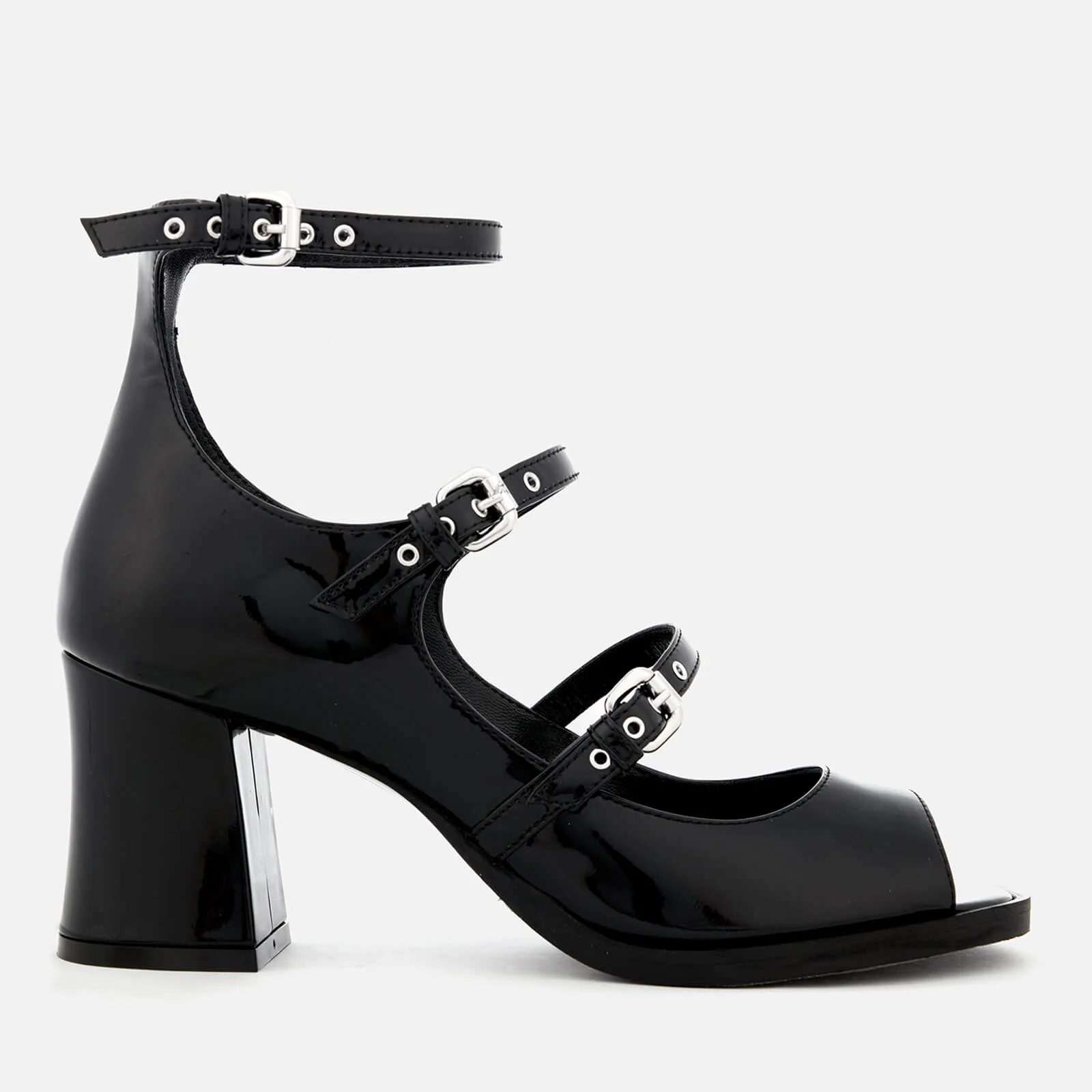 McQ Alexander McQueen Women's Angel 3 Strap Heel Sandals - Black Image 1