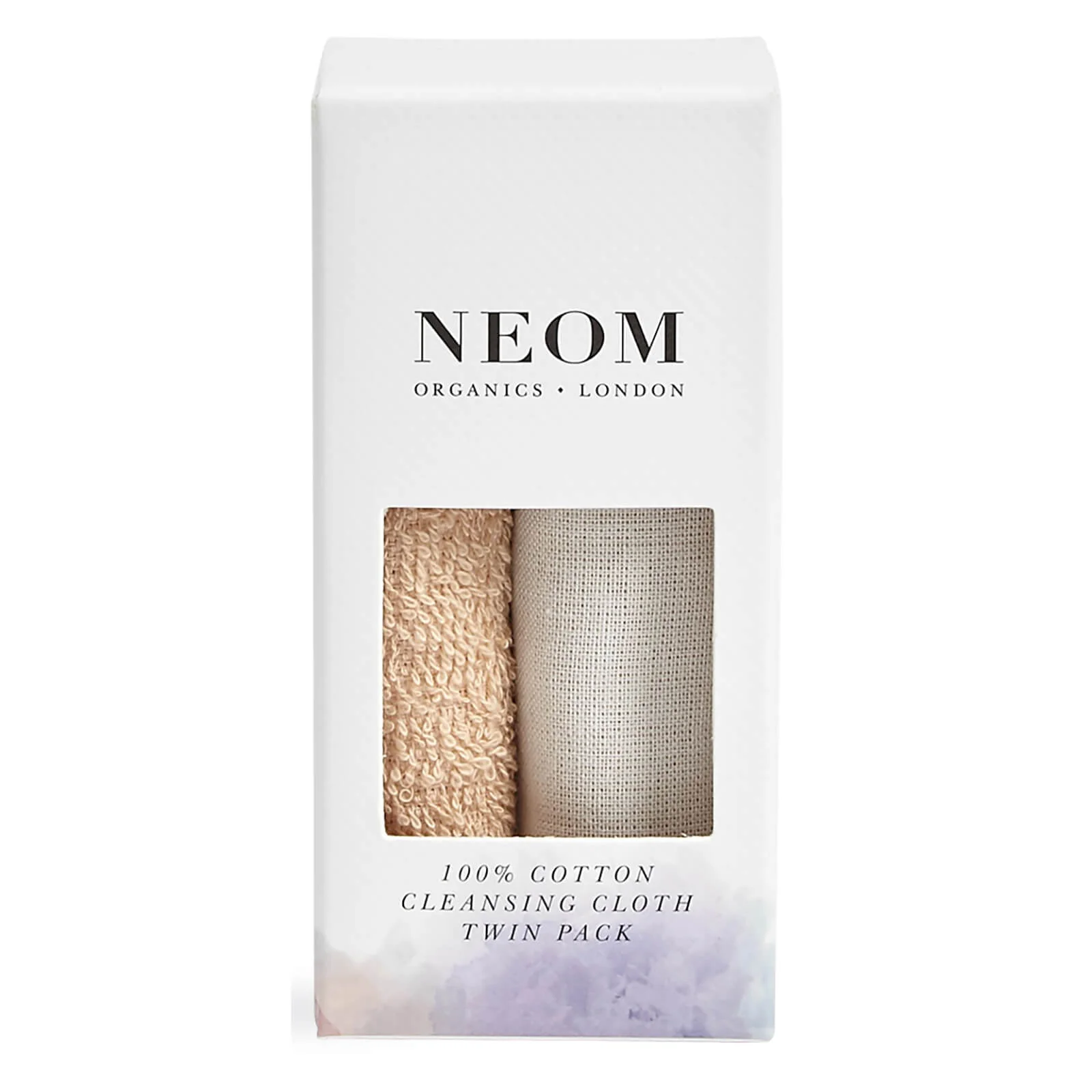 NEOM Organics London 100% Cotton Cleansing Cloth Twin Pack Image 1