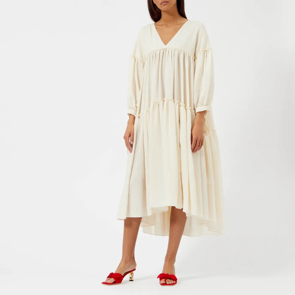 Rejina Pyo Women's Sara Dress - Rayon Thin Ivory Image 1