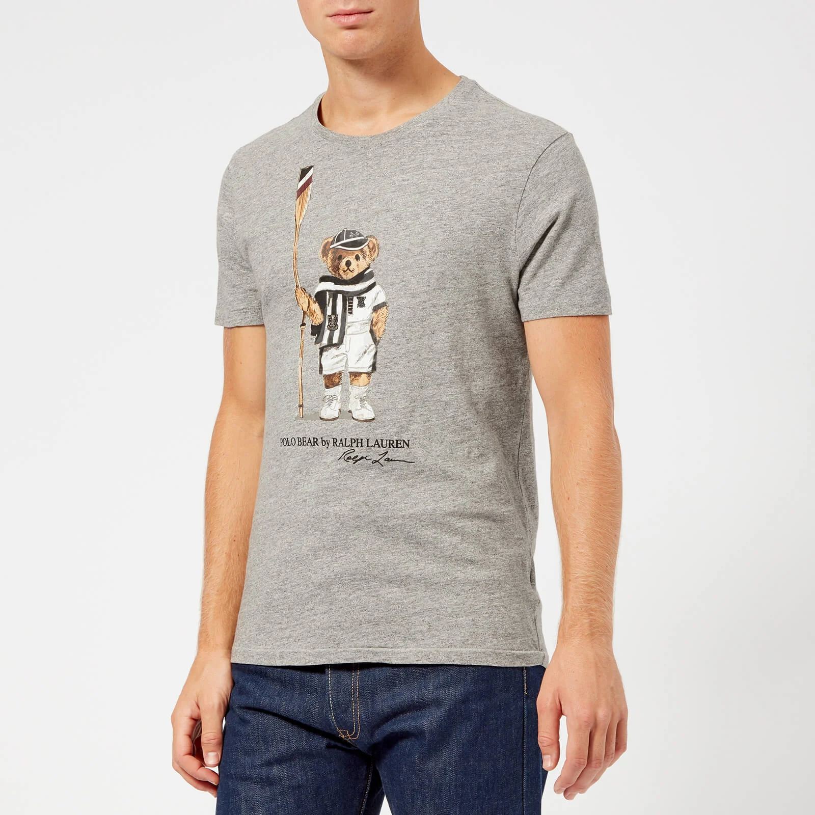 Polo Ralph Lauren Men's Bear T-Shirt - Grey Image 1