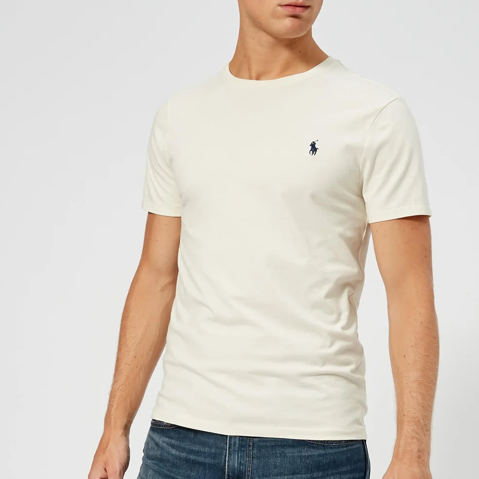 Polo Ralph Lauren Men's Custom Slim Fit T-Shirt - Chic Cream Image 1