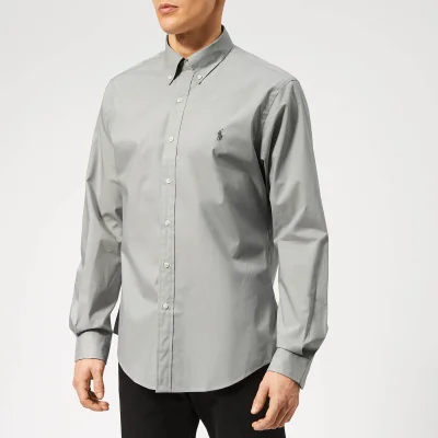 Polo Ralph Lauren Men's Poplin Long Sleeve Shirt - Blue Grey