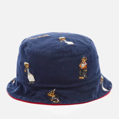 Polo Ralph Lauren Men's Cotton Chino Bear Bucket Hat - Newport Navy