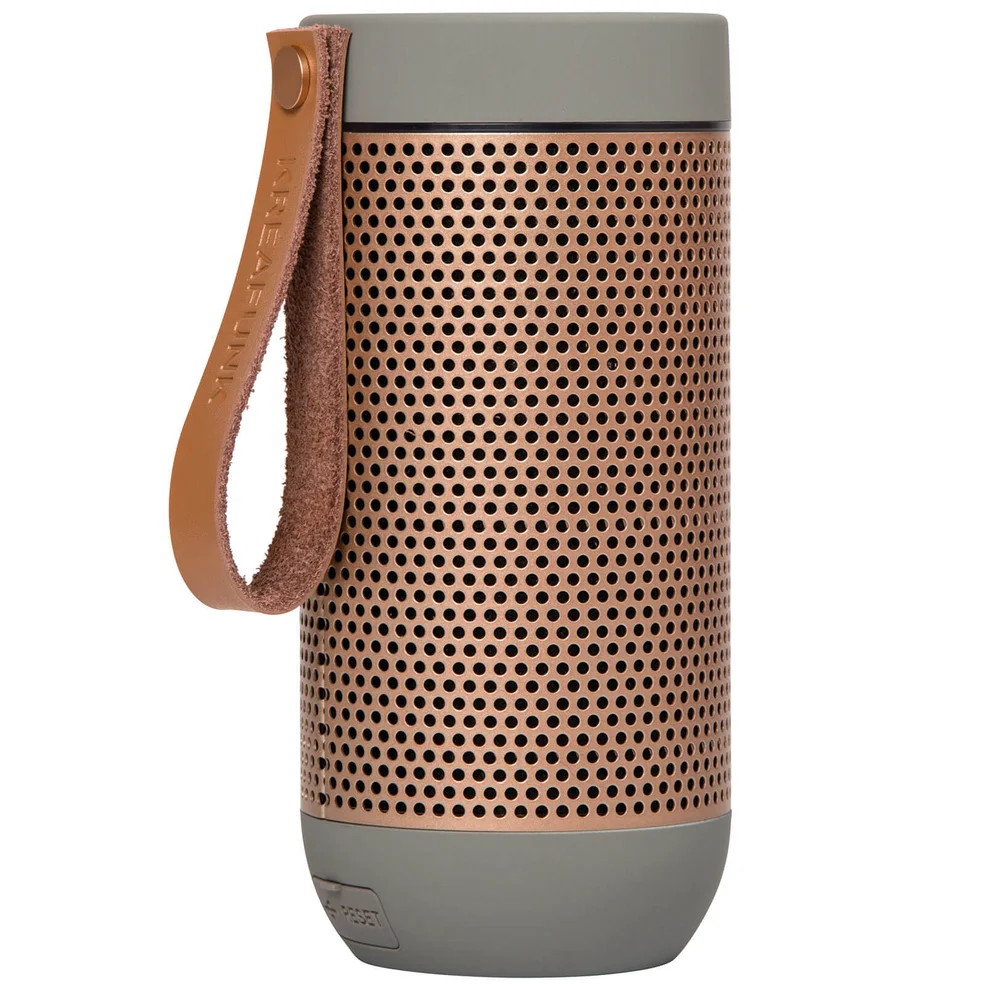 Kreafunk aFUNK 360 Degrees Bluetooth Speaker - Cool Grey/Rose Gold Image 1