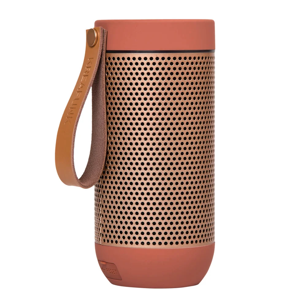 Kreafunk aFUNK 360 Degrees Bluetooth Speaker - Soft Coral/Rose Gold Image 1