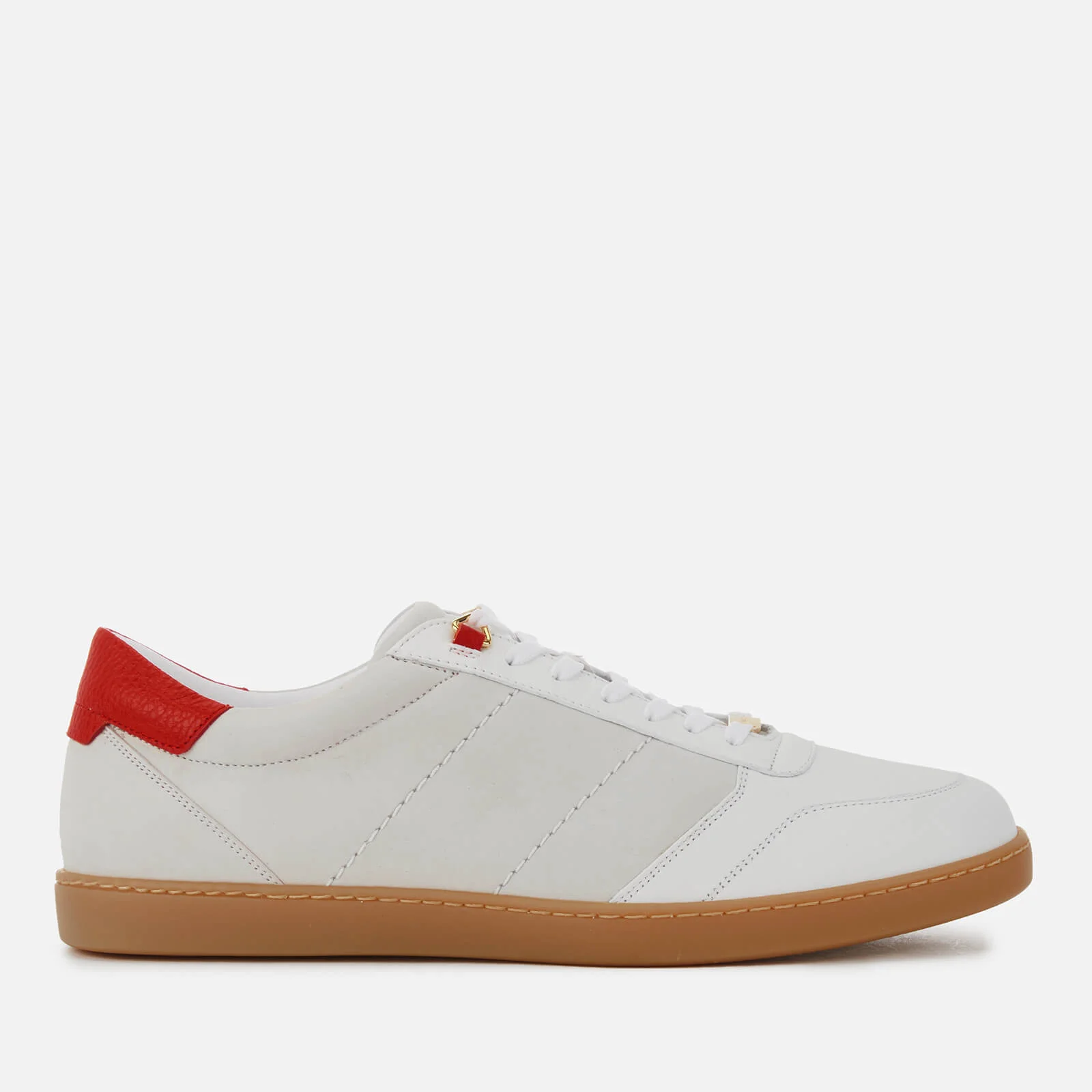 Buscemi Men's Box Low Top Trainers - White/Red Image 1