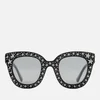 Gucci Women's Star Detail Cat Eye Sunglasses - Black/Silver - Image 1