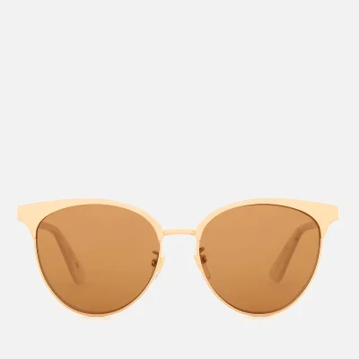 Gucci Women's Tri Colour Sunglasses - Gold/White/Brown